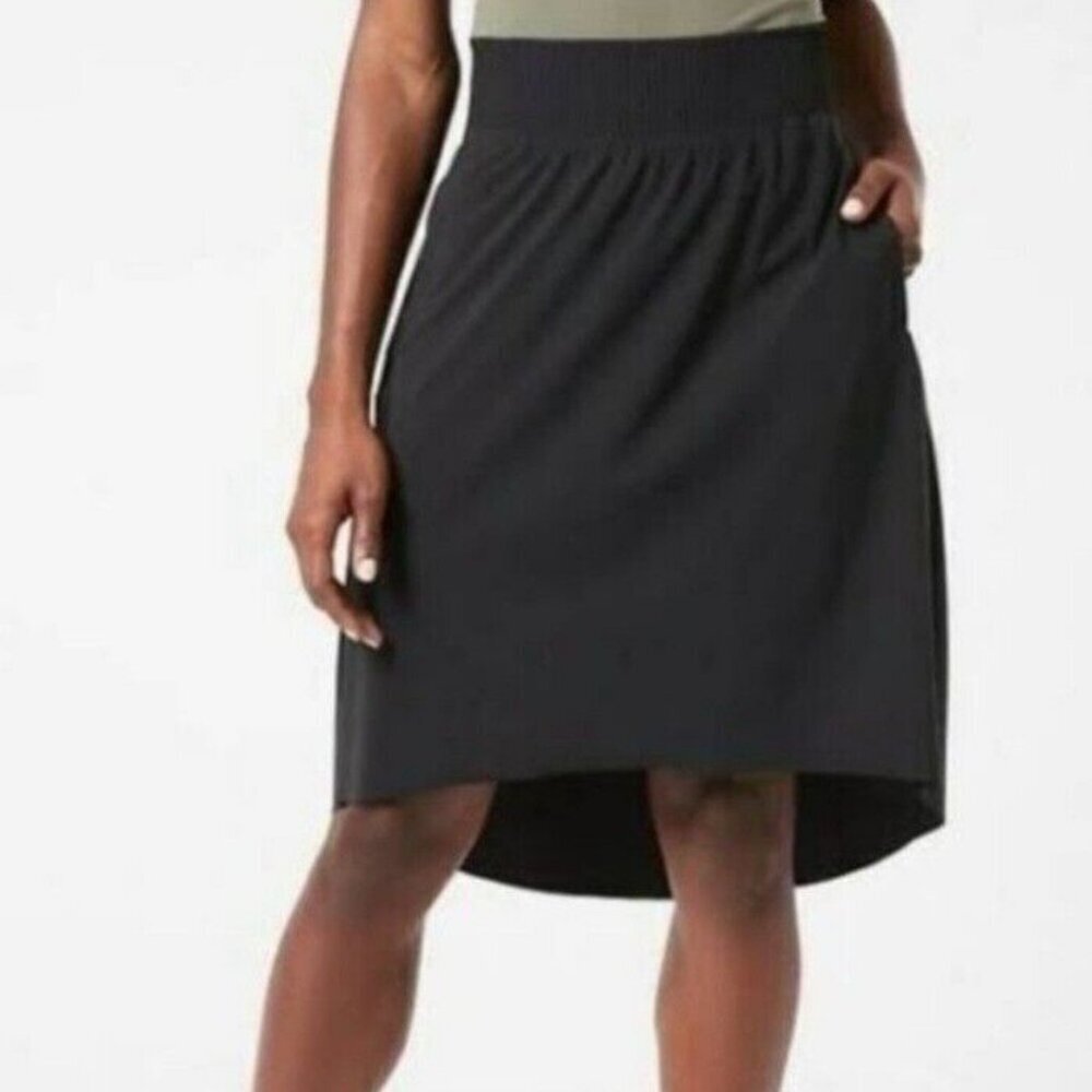 Athleta Cosmic Skirt Hi Low‎ Black Skirt
